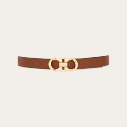 Reversible and adjustable twisted Gancini belt