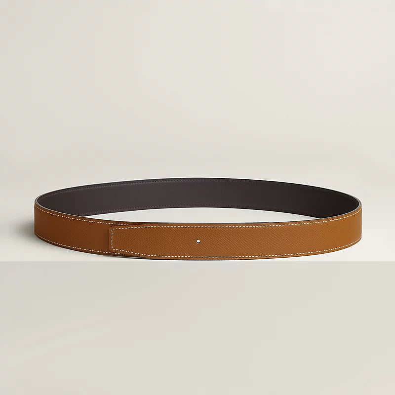 Reversible leather strap 32 mm