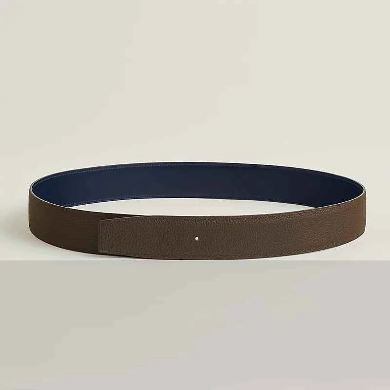 Reversible leather strap 38 mm