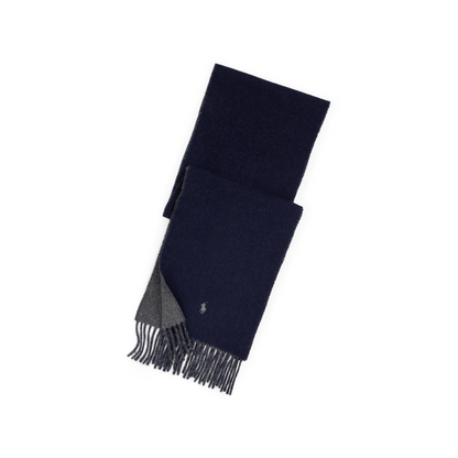 Reversible Wool Blend Scarf