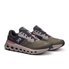 Cloudrunner 2 Waterproof 'Olive Mahogany' On Running