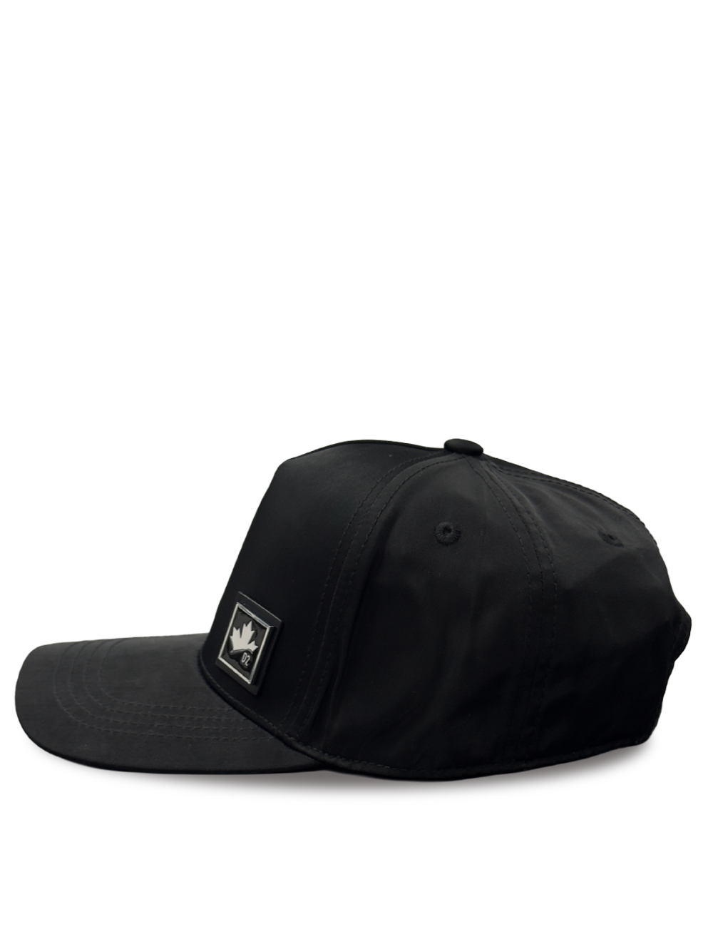Dsquared2 Small Silver Plaque Cap in Black