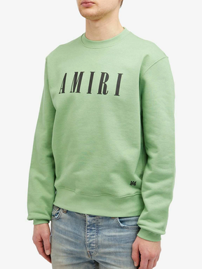 Amiri Core Logo Sweatshirt in Mineral Green