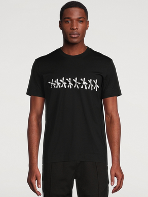 Givenchy Tag Effect Slim Fit T-Shirt in Black