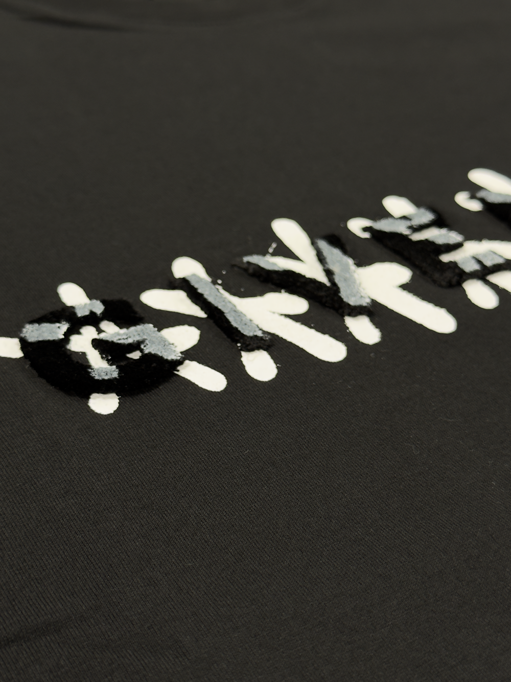 Givenchy Tag Effect Slim Fit T-Shirt in Black