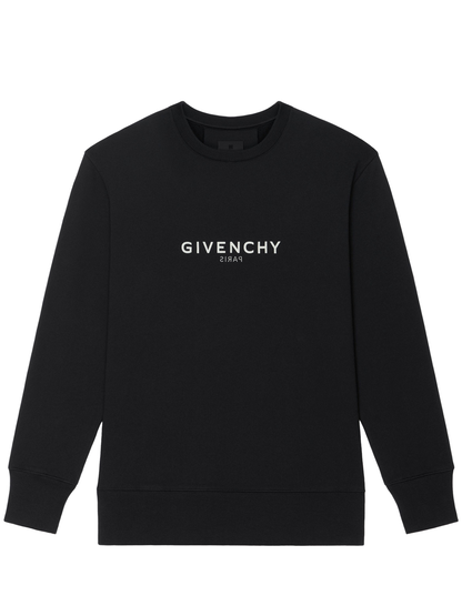 Givenchy Reverse Paris Slim fit Sweatshirt in Black