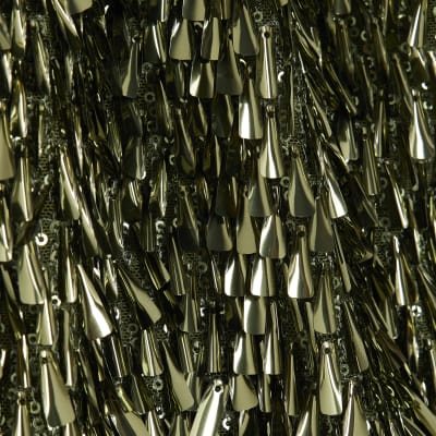 RI Studio Green Sequin Halter Neck Mini Dress