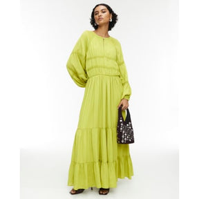 RI Studio Lime Green Layered Maxi Dress