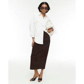 RI Studio White Stripe Cocoon Sleeve Shirt
