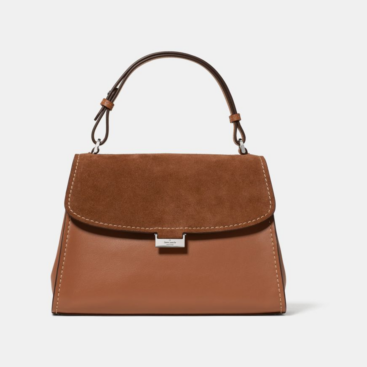 Riley Suede Top Handle Bag