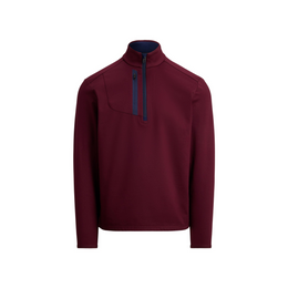RLX Cotton Long Sleeve Half Zip Performance Golf Jacket