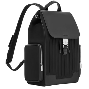 Never Still - Canvas Flap Backpack Large Black