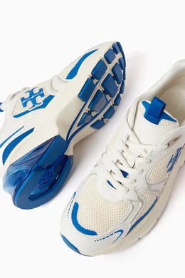 Tory Burch ‘Good Luck’ sneakers - New Ivory, Snorkel Blue