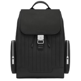 Never Still - Canvas Flap Backpack Large Black