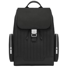 Never Still - Canvas Flap Backpack Large Black