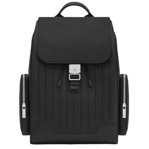 Never Still - Canvas Flap Backpack Large Black
