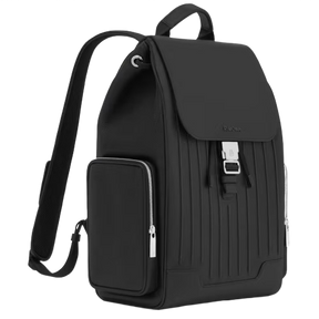 Never Still - Canvas Flap Backpack Large Black