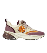 Tory Burch - Good Luck New Cream / Arancio / Light Purple Low Top Sneakers