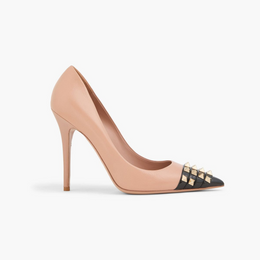 Rockstud Alcove two-tone leather pumps