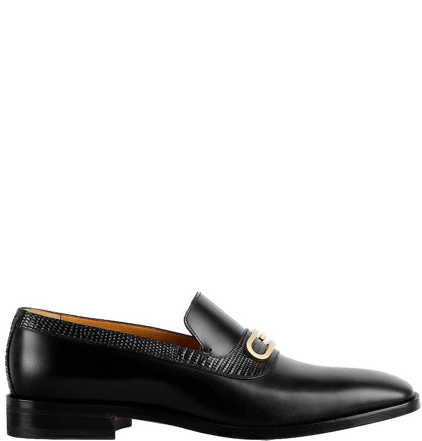 Gucci Loafer Men's Shoes With Geometric G 'Black'