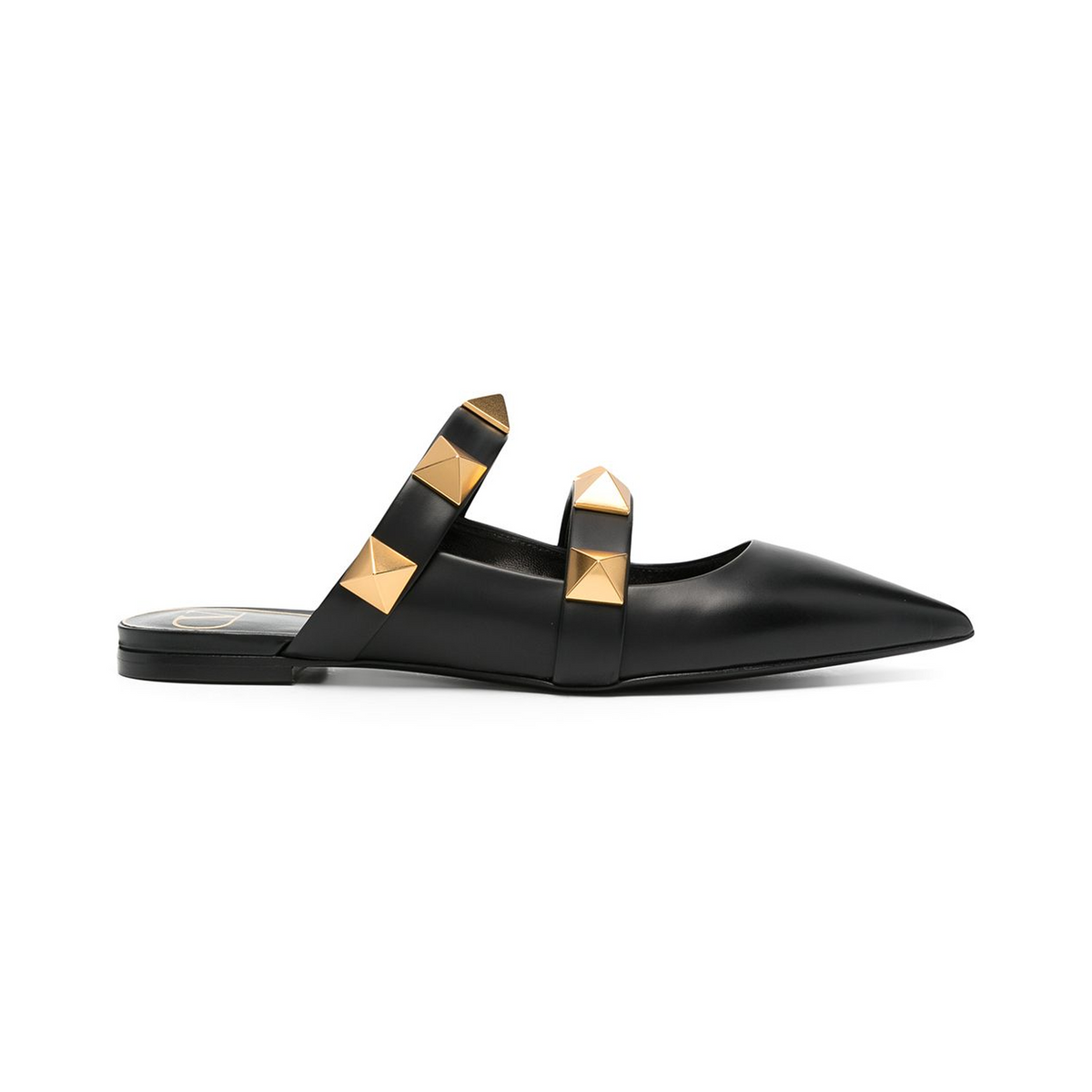 Roman Stud flat mules