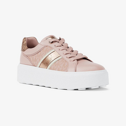 Romey Signature Logo Stripe Platform Sneaker