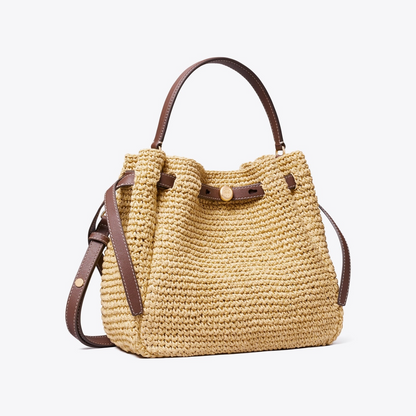 Romy Woven Bucket Bag