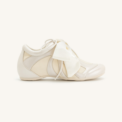 Rosie Bow Tie Low Top Sneakers - White
