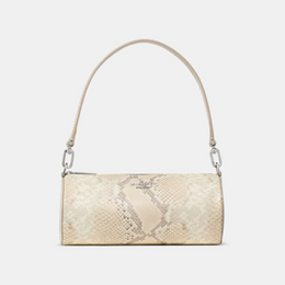 Roulette Snake Embossed Crossbody Bag