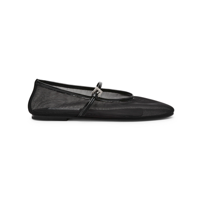 Rounded Toe Slip-On Ballet Pumps
