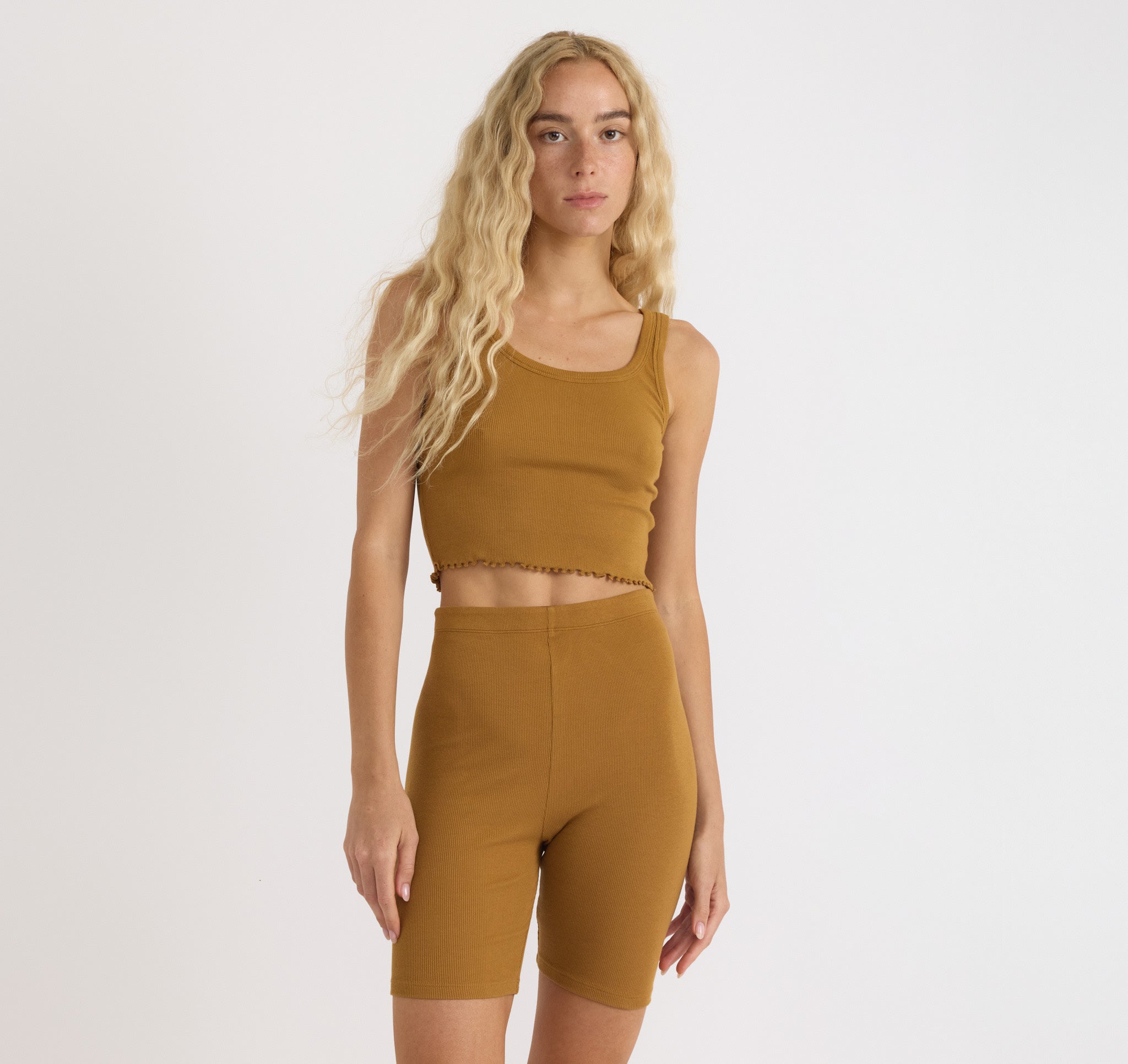 Core Rib Crop Tank Top