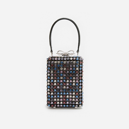 Multi Crystal Chainmail Micro Bag