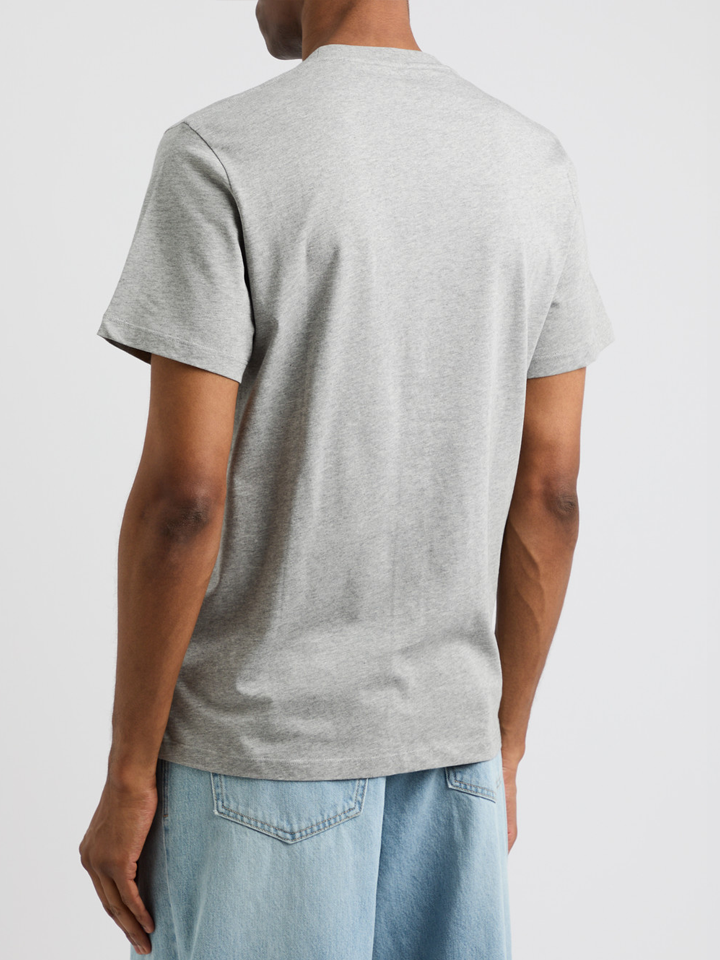 Loewe Anagram Embroidered T-Shirt in Grey Melange