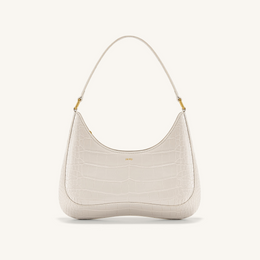 Ruby Shoulder Bag - White Croc