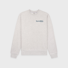 Run Club Crewneck - Heather Gray/Navy