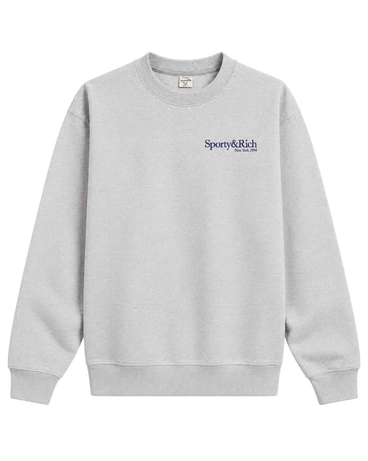 Run Club Crewneck - Heather Gray/Navy