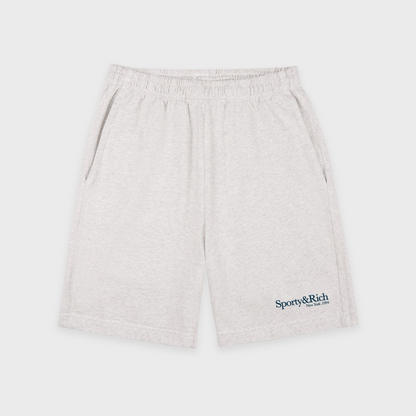Run Club Gym Short - Heather Gray/Navy