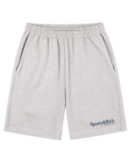 Run Club Gym Short - Heather Gray/Navy