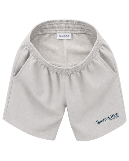 Run Club Gym Short - Heather Gray/Navy
