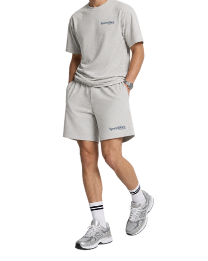 Run Club Gym Short - Heather Gray/Navy