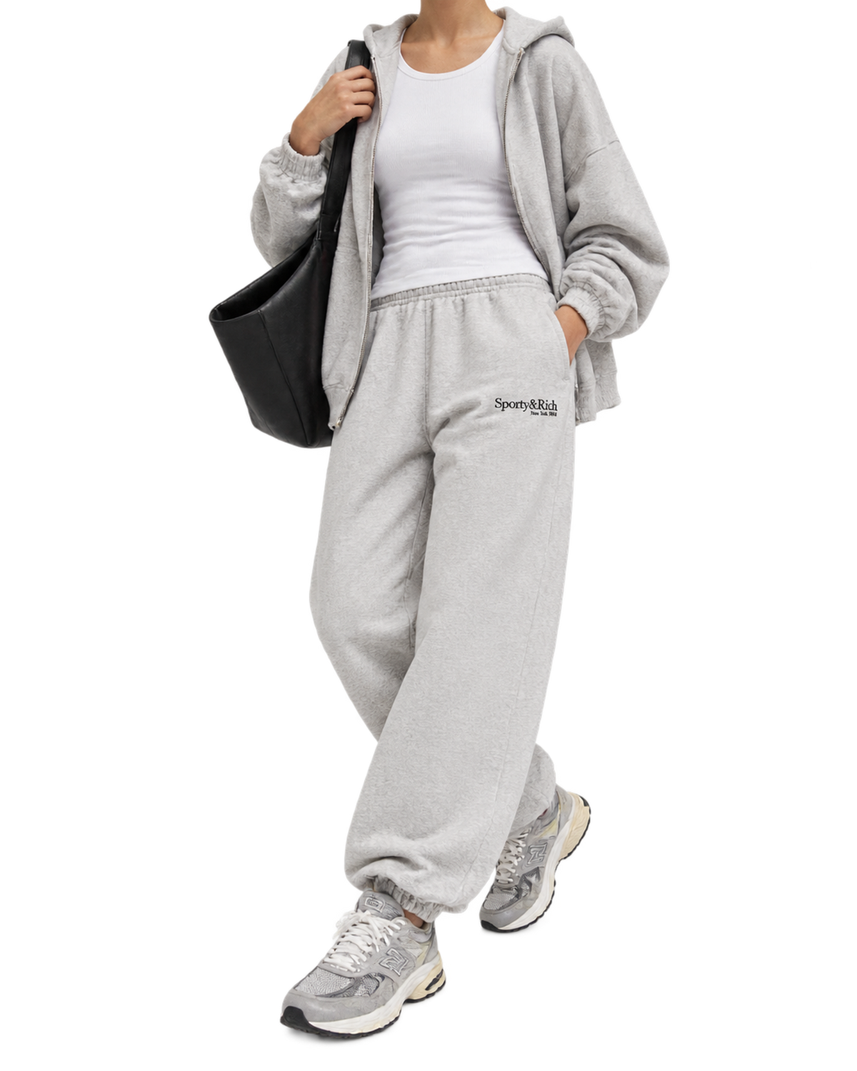 Run Club Sweatpant - Heather Gray/Black