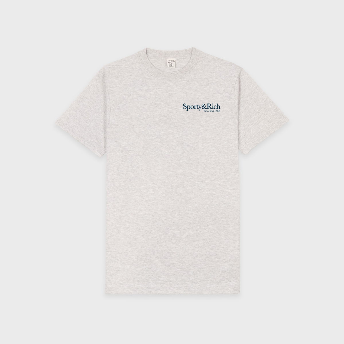Run Club T-Shirt - Heather Gray/Navy