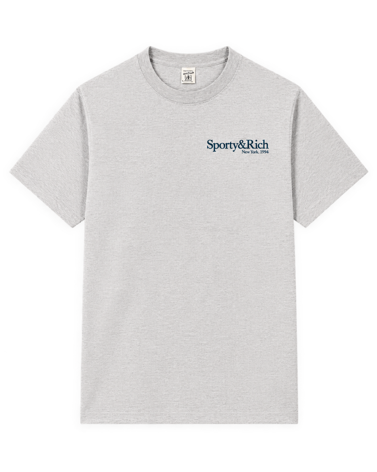 Run Club T-Shirt - Heather Gray/Navy
