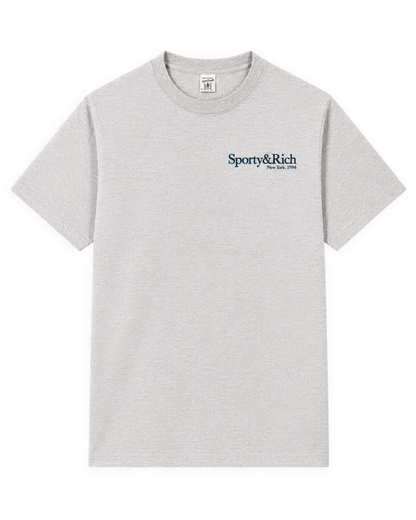 Run Club T-Shirt - Heather Gray/Navy