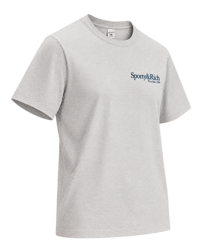 Run Club T-Shirt - Heather Gray/Navy