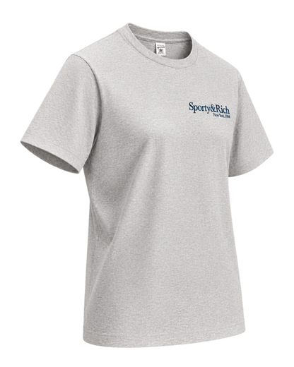 Run Club T-Shirt - Heather Gray/Navy