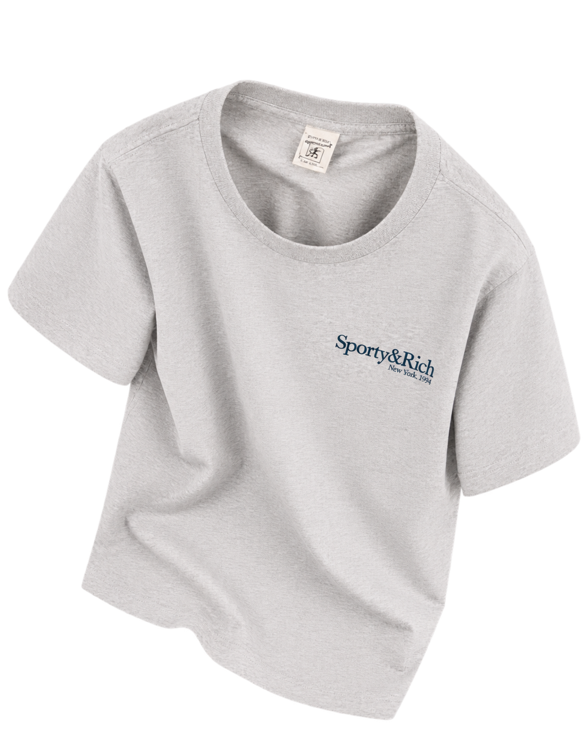 Run Club T-Shirt - Heather Gray/Navy