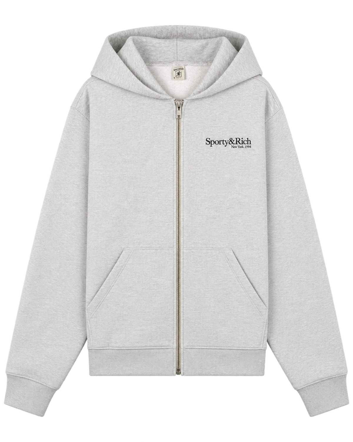 Run Club Zip Hoodie - Heather Gray/Black