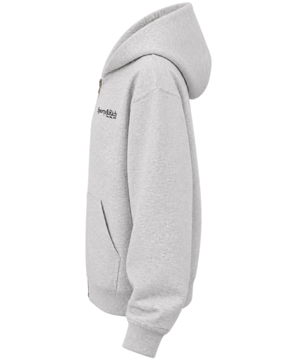 Run Club Zip Hoodie - Heather Gray/Black