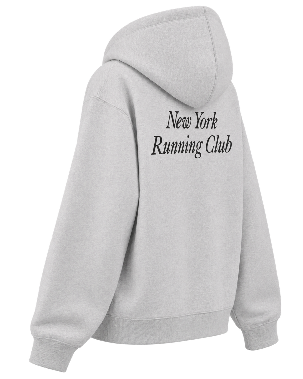 Run Club Zip Hoodie - Heather Gray/Black